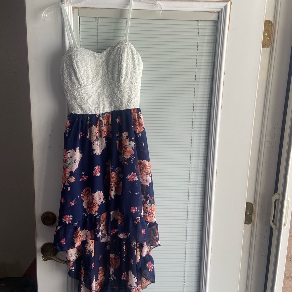 High low floral dress